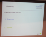 Gruppeneinteilung