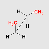 Saegebock Projektion Butan synklinal